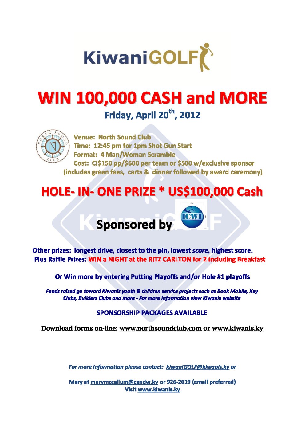 2012 Golf Flyer